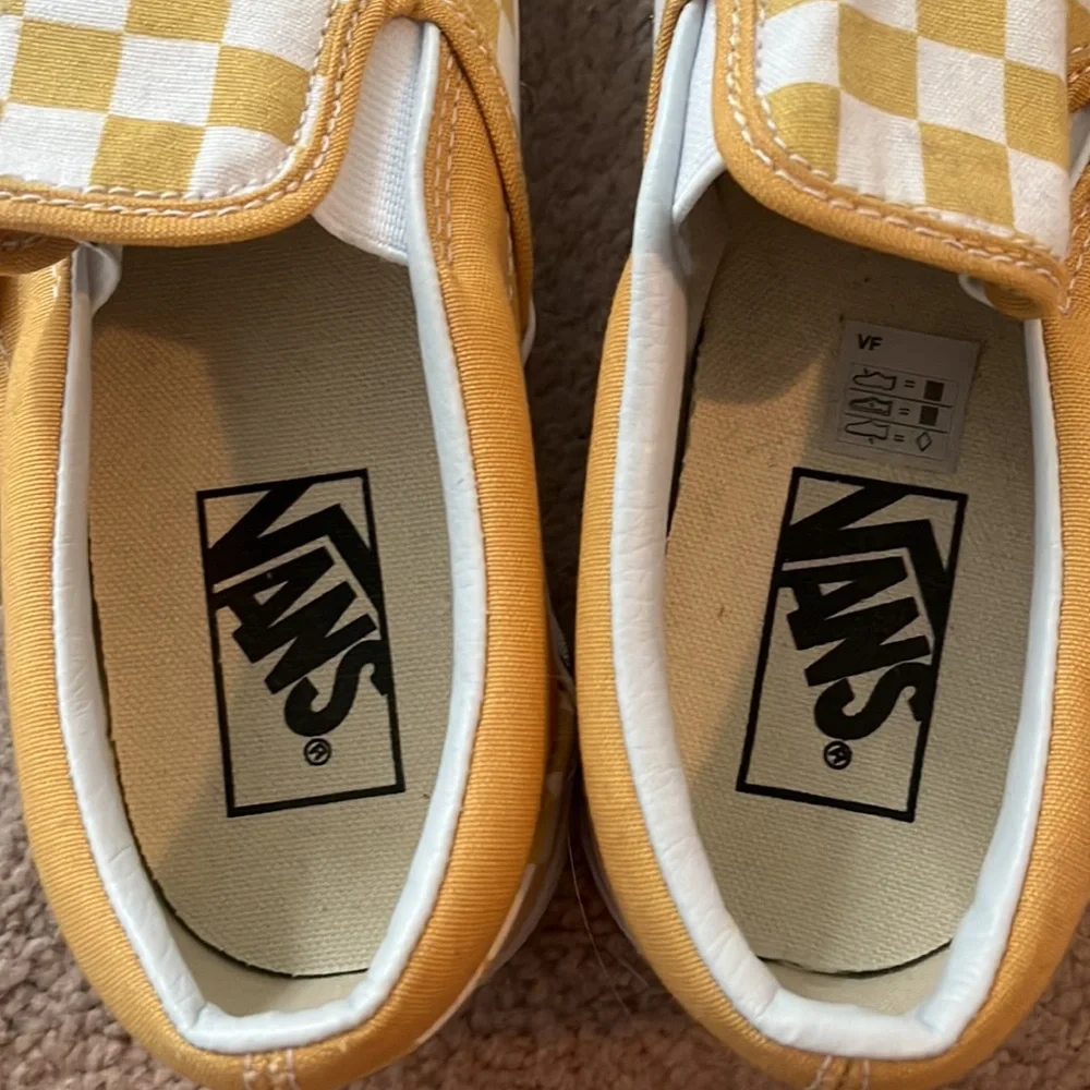 COPY - COPY - NWT Yellow checkered vans